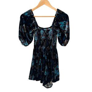 Urban outfitter Velour Romper Mini Dress